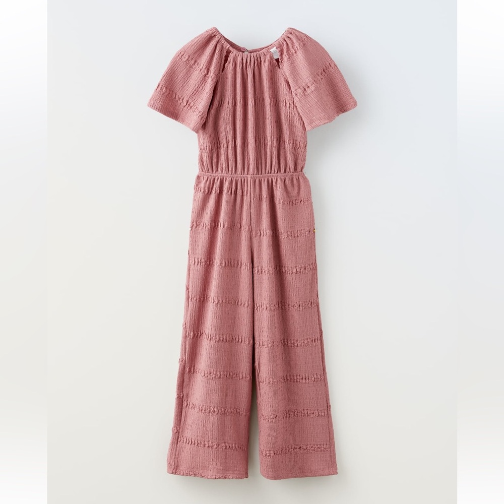 Zara kids textured cut out jumpsuit size 11-12